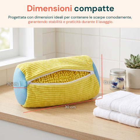 avilia home set 2 borse per lavatrice e asciugatrice in ciniglia per scarpe e capi delicati 30x20x15 cm protezione antigraffio con cerniera ean 8052879011184