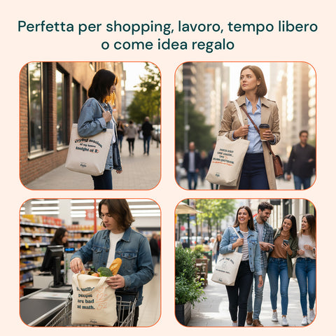 avilia home tote bag riutilizzabile 35x40 cm in cotone e poliestere ean 8052879012242