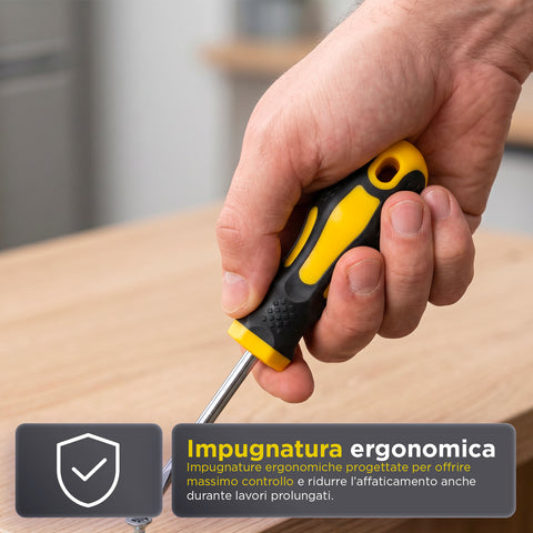 daimann set cacciaviti magnetici professionali 43 pezzi con valigetta kit giraviti con magnetizzatore e smagnetizzatore punte antiscivolo e impugnatura ergonomica ean 8056590070451