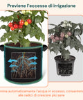 daimann vasi da coltivazione in tessuto con manici 10 75l set da 5 ean 8056590070314