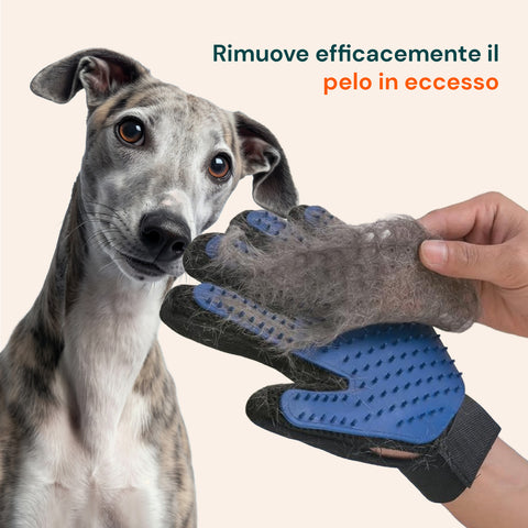pride groom guanto morbido per tolettatura cani e gatti con cinturino regolabile ean 5053249270319