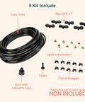 Kit Irrigazione a Nebulizzazione 15 m per Piante, Gazebo e Giardino