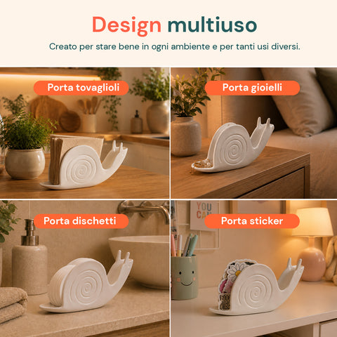 avilia home porta zampirone a forma di lumaca supporto per spirali antizanzare in abs con base raccogli cenere design universale riutilizzabile dimensioni 18x32x75cm ean 8052879014048