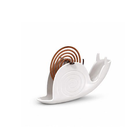 avilia home porta zampirone a forma di lumaca supporto per spirali antizanzare in abs con base raccogli cenere design universale riutilizzabile dimensioni 18x32x75cm ean 8052879014048