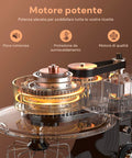 Avilia Impastatrice Planetaria 1500W Ciotola Inox 5L 10 Velocità con Ricettario, Accessori e Funzione Pulse Rossa Ean-8056819047578