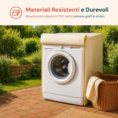 Materiali resistenti e durevoli con rivestimento robusto in PVC contro polvere, graffi e schizzi per protezione totale