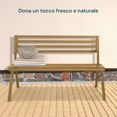 Panca Montecarlo Tortora In Acciaio Verniciato Con Design Moderno