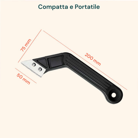 Raschietto Per Fughe Con Testa Angolata E Impugnatura Ergonomica