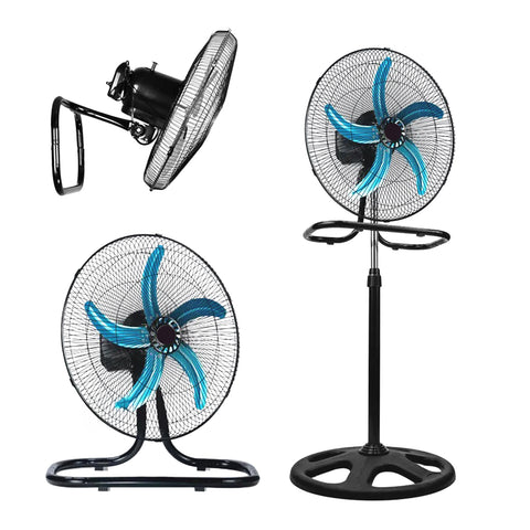 Ventilatore 3 in 1 50W in metallo, design moderno multiuso