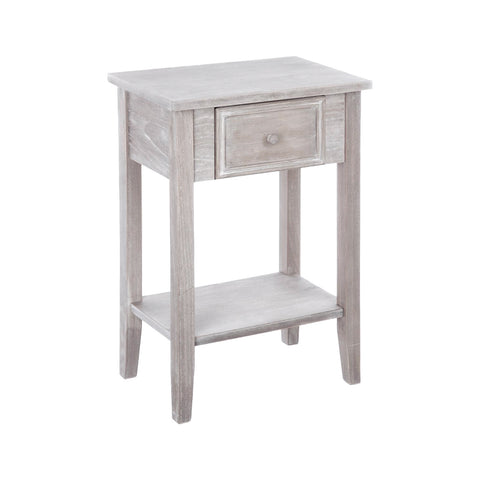 Comodino In Legno Con 1 Cassetto 45x67x30cm