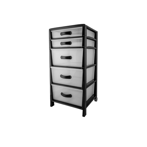immagine-1-belli-e-forti-cassettiera-futura-slim-a-5-cassetti-nero-ean-8001499012422