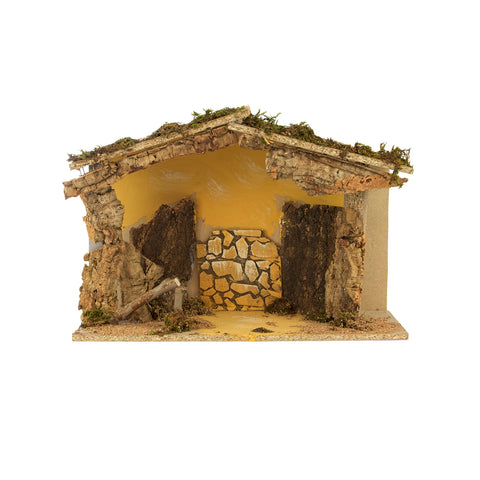 immagine-1-euronatale-capanna-in-legno-per-presepe-26x50x29cm-ean-8019959245099