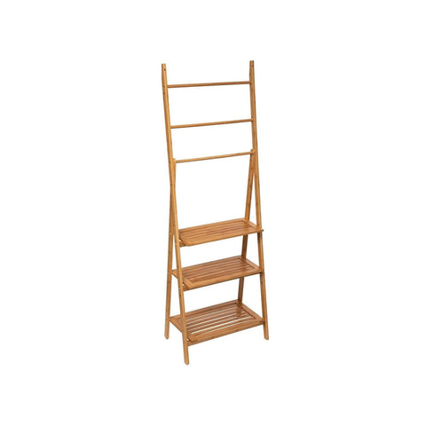 Portasciugamani Bambù 3 Ripiani + 3 Barre – Design Moderno