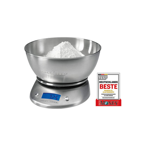 immagine-1-proficook-bilancia-digitale-con-ciotola-in-acciaio-5kg-ean-4006160104011