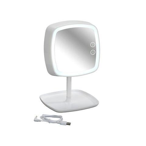 Specchio Per Trucco Con Led 19x18x23cm