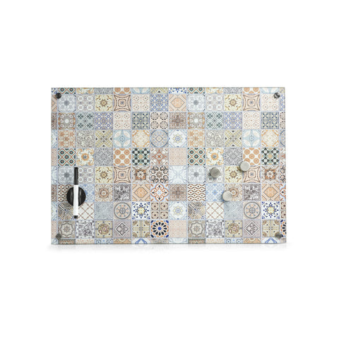 immagine-1-zeller-lavagnetta-in-vetro-effetto-mosaico-60x40cm-ean-4003368116266