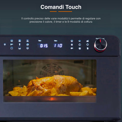 immagine-2-dcg-forno-a-vapore-con-friggitrice-ad-aria-25l-ean-8052780963770