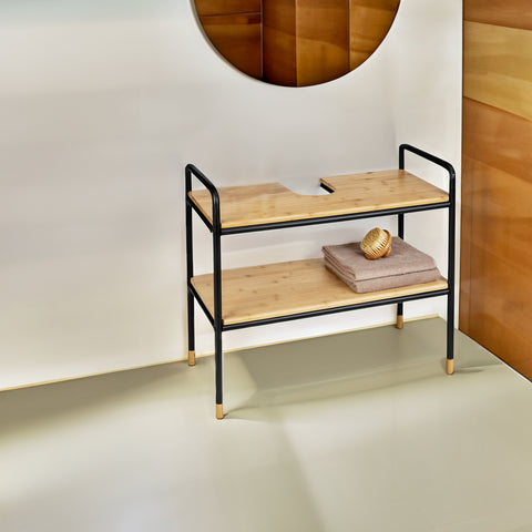 immagine-6-wenko-scaffale-in-metallo-e-bamboo-con-2-ripiani-h-60cm-ean-4008838386965