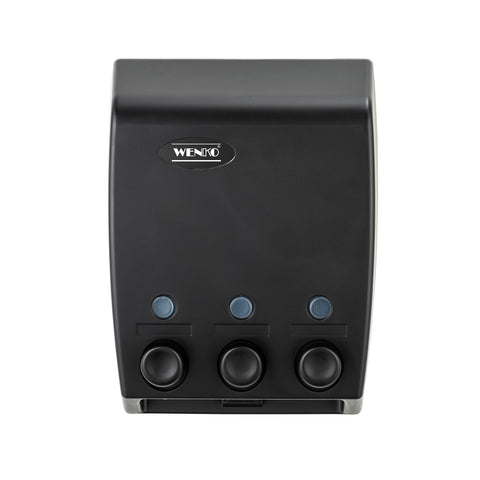 immagine-8-wenko-dispenser-sapone-con-3-scomparti-nero-450ml-ean-4008838287699